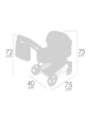 Carro de Muñecas Sophie 3x1 Plegable DeCuevas 81675