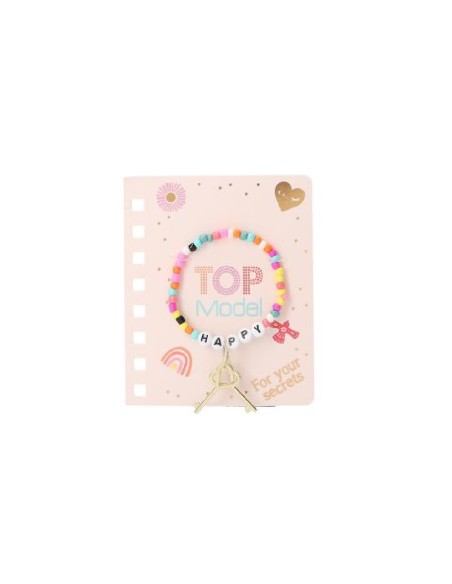 DIARIO CON CANDADO Y PULSERA TOP MODEL