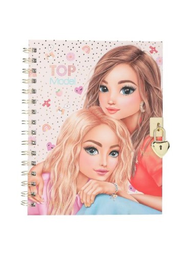 DIARIO CON CANDADO Y PULSERA TOP MODEL