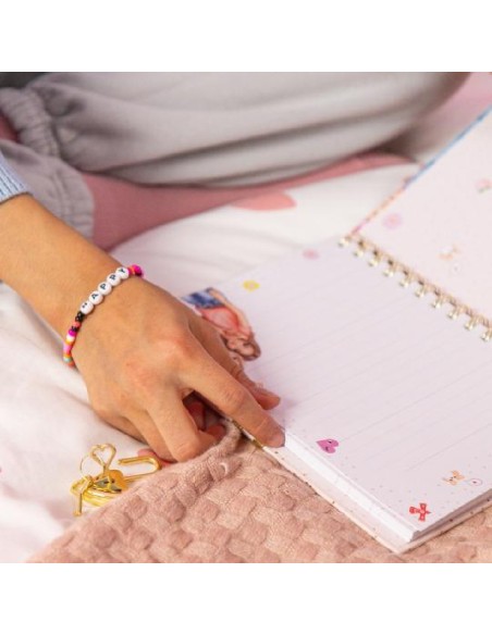 DIARIO CON CANDADO Y PULSERA TOP MODEL