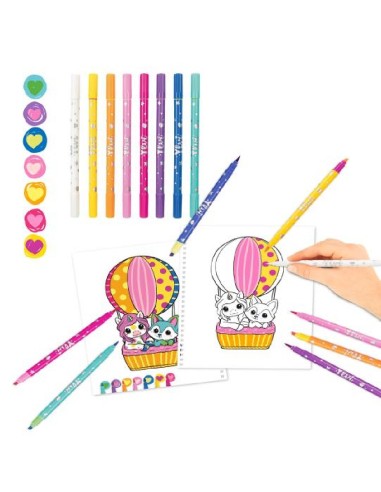 LIBRO COLOREAR CON COLORES TOP MODEL