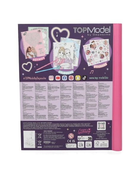 LIBRO COLOREAR LED Y SONIDO TOPMODEL
