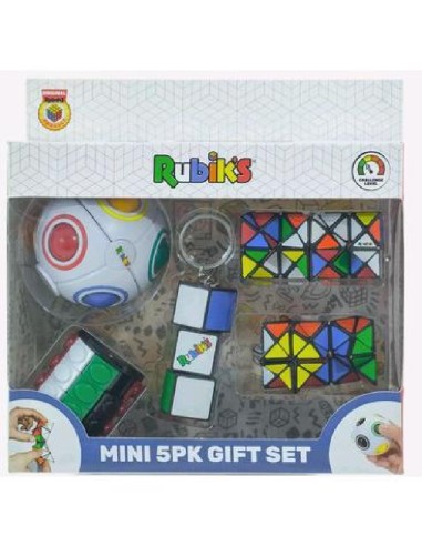 MINI PACK RUBIK´S CON 5 PIEZAS DIFERENTES CON LLAVERO