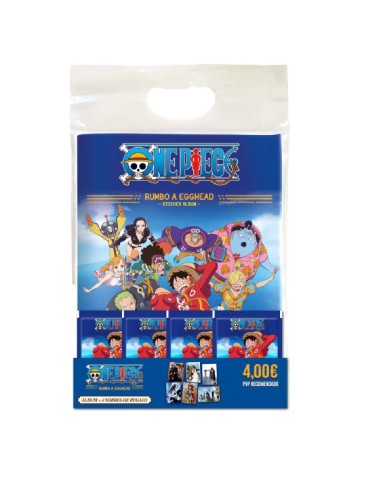 ALBUM + 4 SOBRES ONE PIECE RUMBO A EGGHEAD ALBUM + 4 SOBRES ONE PIECE RUMBO A EGGHEAD