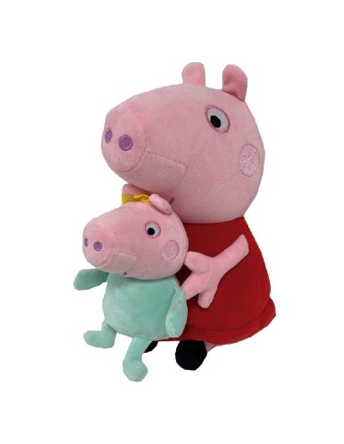 PELUCHE PEPPA PIG CON BEBE 25-CMS. PELUCHE PEPPA PIG CON BEBE 25-CMS.