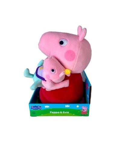 PELUCHE PEPPA PIG CON BEBE 25-CMS. PELUCHE PEPPA PIG CON BEBE 25-CMS.