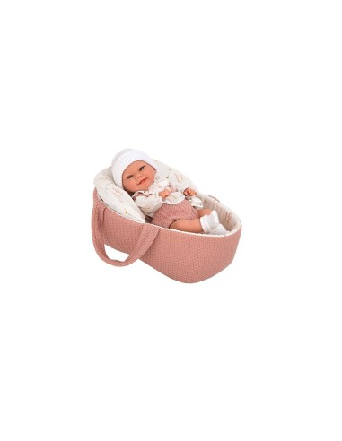 MUÑECA BABYTO ROSA C/CAPAZO 33-CMS.