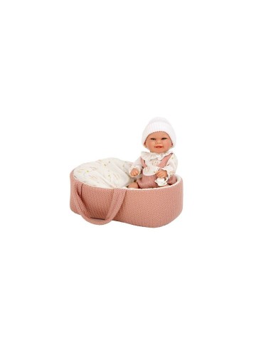 MUÑECA BABYTO ROSA C/CAPAZO 33-CMS.