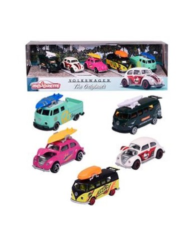 Pack 5 coches Majorette Volkswagen The Originals