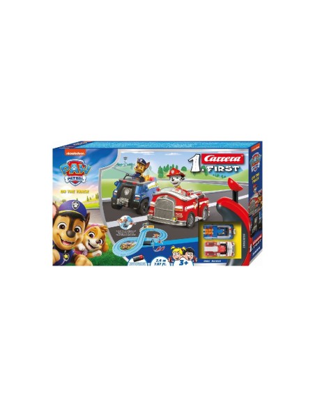 Carrera First Paw Patrol on the Track Circuito y Coches de Chase y Marshall