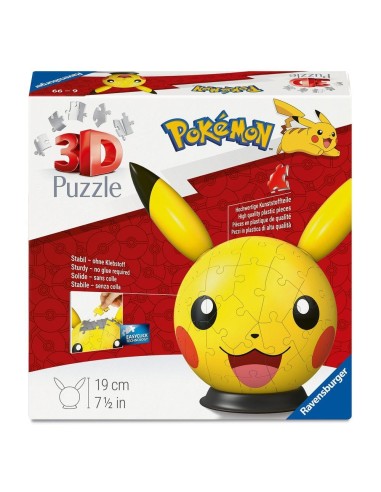 PUZZLE 3D PIKACHU CON OREJAS