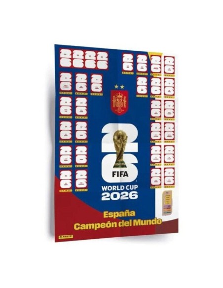 POSTER MUNDIAL + 30 CROMOS SELECCION ESPAÑOLA