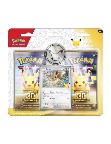 PACK BLISTER 2 SOBRES POKEMON 30 ANIVERSARIO