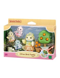 Sylvanian Families Familia Pájaro Cítrico Figuras Coleccionables