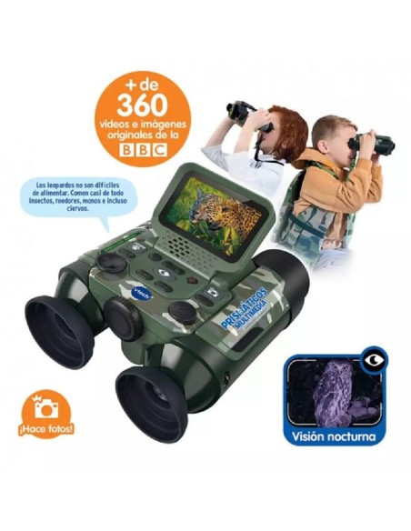 Vtech - Prismáticos infantiles multimedia Naturaleza y aventura camuflaje