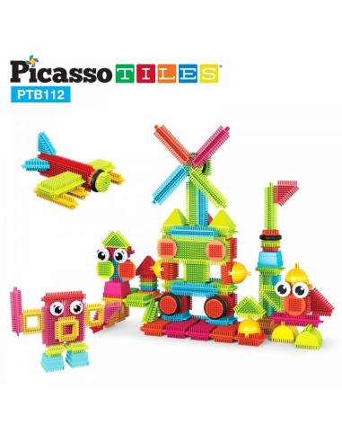PICASSO TILES BLOQUES DE CONSTRUCCIÓN ENTRELAZADOS 112 PIEZAS