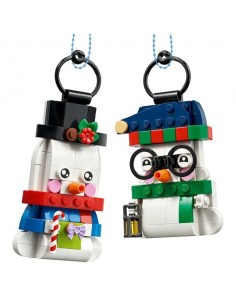 LEGO ADORNOS MUÑECOS DE NIEVE 2