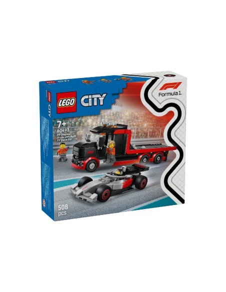 LEGO City Camión de Exposición de F1 con Coche de Carreras Audi F1