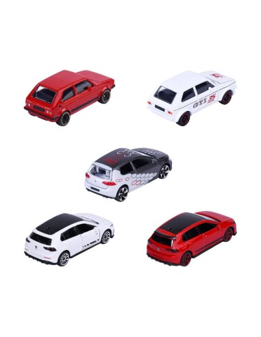 PACK 5 COCHES VOLKSWAGEN GOLF GTI