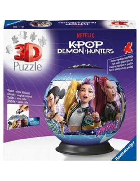 K-Pop Demon Hunters Puzzleball 3D 72pzs