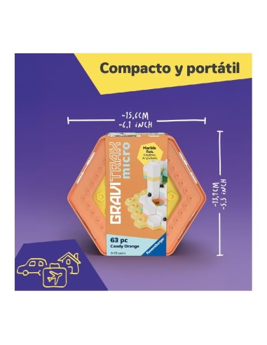 GraviTrax Micro Candy Naranja 63 Piezas