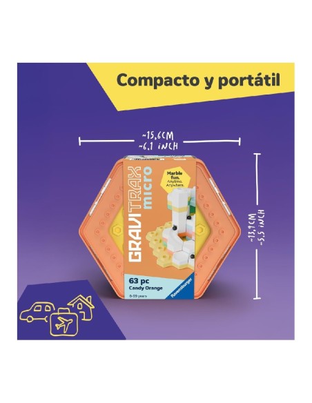 GraviTrax Micro Candy Naranja 63 Piezas