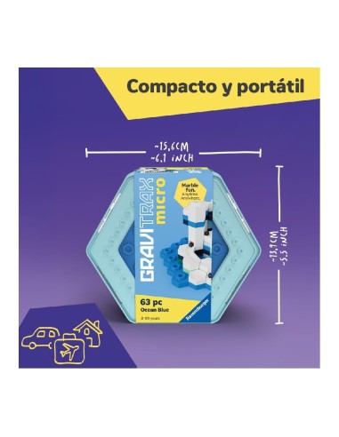 GraviTrax Micro Set Ocean Azul 63 Piezas