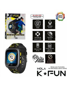 RELOJ INTELIGENTE K-FUN NEGRO 2
