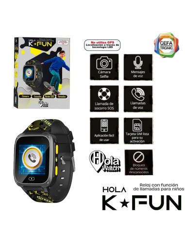 RELOJ INTELIGENTE K-FUN NEGRO