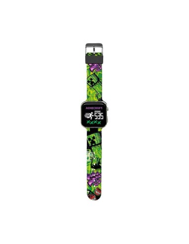 RELOJ LED CUENTA PASOS MINECRAFT