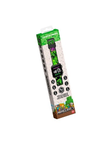 RELOJ LED CUENTA PASOS MINECRAFT