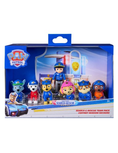 PACK 7 FIGURAS PAW PATROL SEARCH & RESCUE