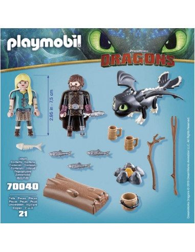 PLAYMOBIL  HIPO Y ASTRID CON BEBE...