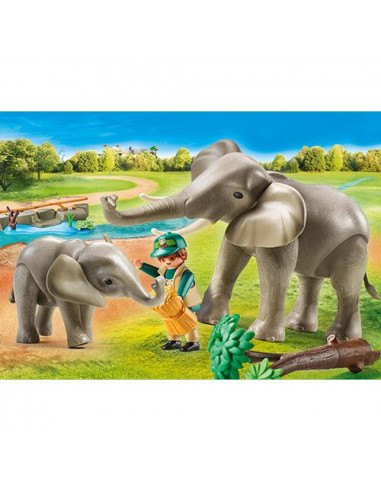 PLAYMOBIL RECINTO ELEFANTES 70324