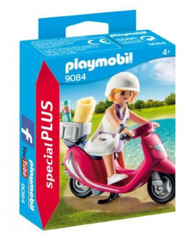 PLAYMOBIL MUJER C/SCOOTER 9084