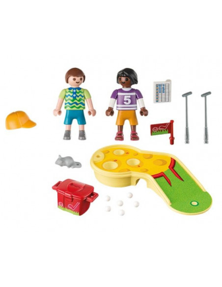PLAYMOBIL NIÑOS JUGANDO AL MINIGOLF