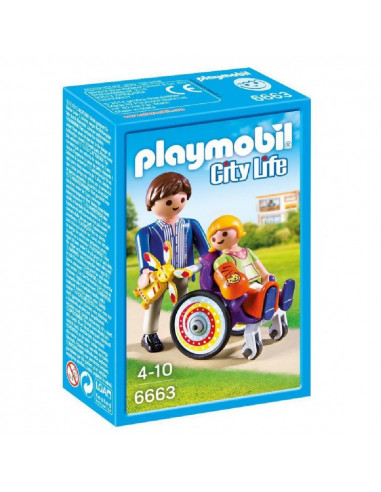 PLAYMOBIL NIÑO C/SILLA RUEDAS 6663