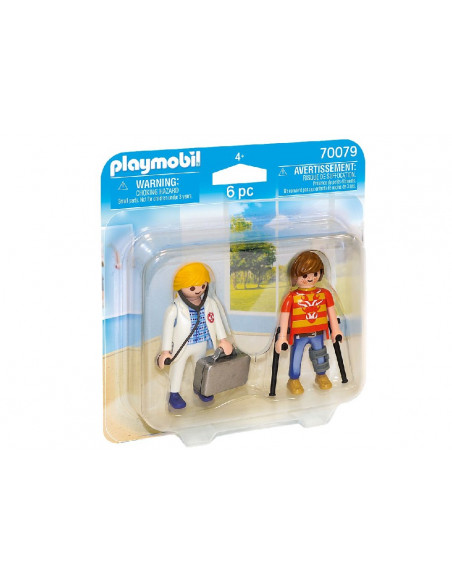 PLAYMOBIL DUO DOCTOR Y PACIENTE 70079