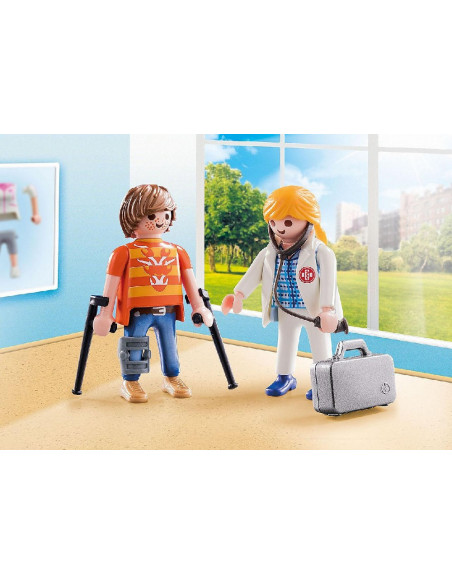 PLAYMOBIL DUO DOCTOR Y PACIENTE 70079