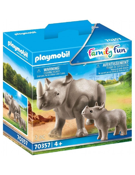 PLAYMOBIL RINOCERONTE CON BEBE 70357
