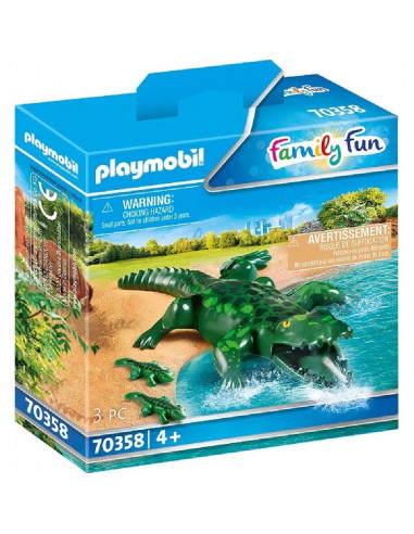 PLAYMOBIL COCODRILO CON BEBES 70358