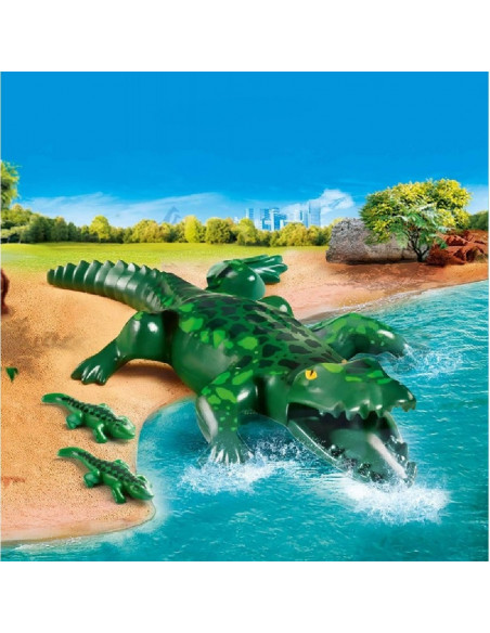 PLAYMOBIL COCODRILO CON BEBES 70358