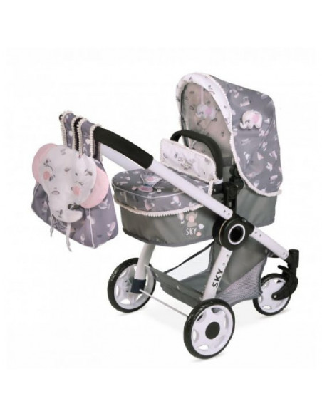 COCHE MUÑECA 3X1 PLEGABLE SKY