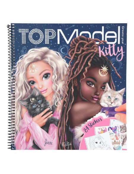 LIBRO COLOREAR TOPMODEL KITTY