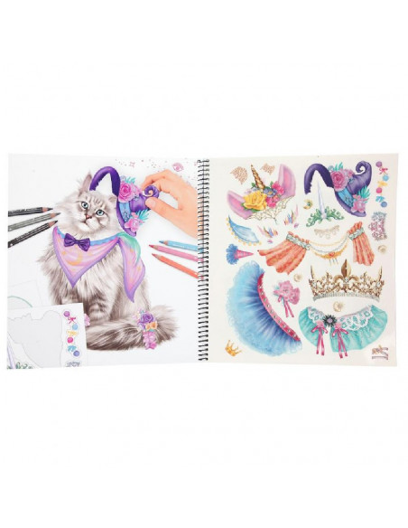 LIBRO COLOREAR TOPMODEL KITTY