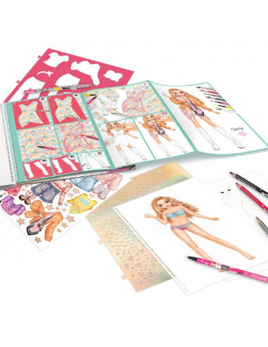 LIBRO PARA COLOREAR Y DISEÑAR TOP MODEL