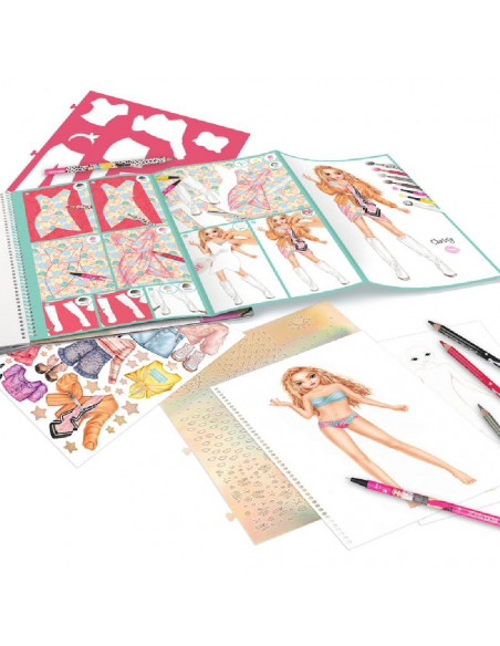 LIBRO PARA COLOREAR Y DISEÑAR TOP MODEL