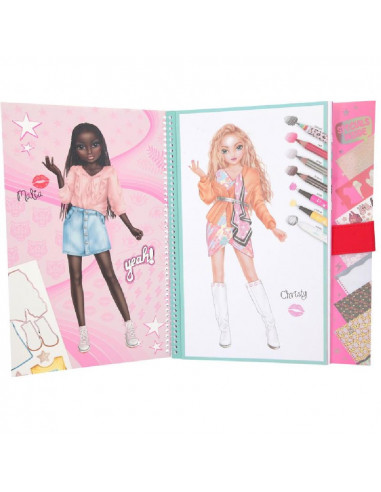 LIBRO PARA COLOREAR Y DISEÑAR TOP MODEL