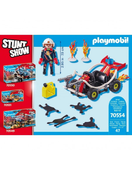 PLAYMOBIL KART BOMBERO - STUNTSHOW 70554