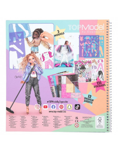 POPSTAR PARA COLOREAR TOPMODEL